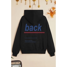 Uyguntarz Çocuk Back Baskılı Sweatshirt Siyah