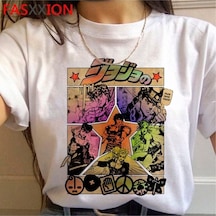 Noıssey Kırmızı Etiket Gala Jojo Tuhaf Macera T-shirt Model460 16957 Beyaz