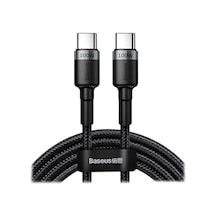 Baseus Cafule 100W TypeC TypeC Şarj Data Kablo 5A 2 M Siyah Gri CA