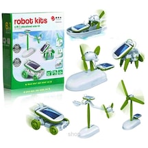 Güneş Enerjili Robot Oluşturma Seti 6 İn 1