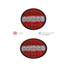 Hamburger Tip Ledli Stop Lamba 24Volt 4 Modlu 2 Adet