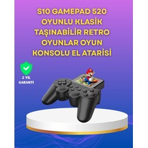 2.4 İnç Ekranlı 500 Oyunlu Taşınabilir Retro Oyun Konsolu, Şarjlı El Tipi Mini Najmaddin