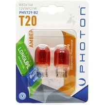 Ampul T20 Wy21w 12v Amber 2'li Blister Pht Ph5729 B2