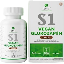 Bmt S1 Vegan Glukozamin Tablet - Msm, Vitamin C, Akgünlük - 60 Tablet Sku K176