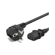 Büro Ev Ofis Cihazları İçin 3mtx1mm 500w 3pın C13 Kasa Güç Kablosu