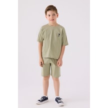U.S. Polo Assn. Erkek Çocuk Açık Haki Bermuda Takımı 5274-43668 Açık Haki