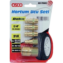 Osco 79901 Bakır Alaşımlı Hortum Ucu Seti 5 Parça