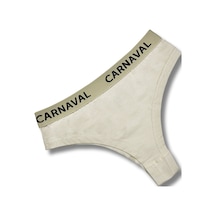 Carnaval Socks Carnaval Krem Renkli Premium Kadın Brazilian Külot Çok Renkli