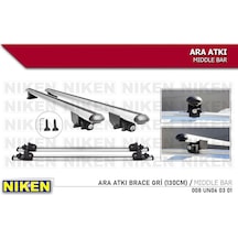 Araç Üstü Ara Atkı Tavan Barı Bagaj Brace Gri 130 Cm