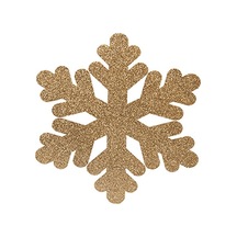 Strafor Gold Küçük Kar Tanesi 25x25 Çift Taraf - Yılbaşı Süsü