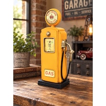 Mnk Home Dekoratif Metal Yakıt Pompası Kumbara Vintage Retro Eskitme Tasarım Renk