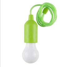 Sge Teknoloji Yeşil Renk Pilli İp Askılı Beyaz Işık Led Lamba