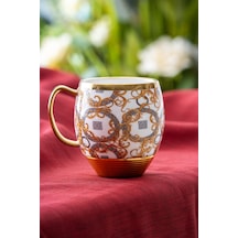 Taitha Porselen Kupa - 200 Ml Beyaz/gold - 656919889 Beyaz/gold