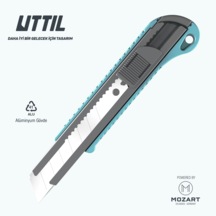 UTTIL Nmuk05 Hafifletilmiş Alüminyum Gövdeli 18 Mm Maket Bıçağı