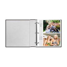 Albums 200 Cepli Halka Bağlı Şarap Rengi Bağlanmış Deri Altın Vurgulu Kapak Fotoğraf Albümü 10 X 15 Cm Baskılar İçin