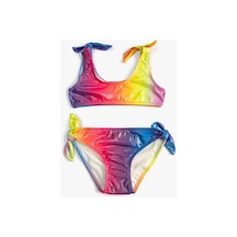 Koton Bikini Takımı Parlak Çok Renkli 2 Parça Pembe Desenli 3skg00001bm 3SKG00001BMA04