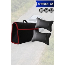 Citroen Ax Uyumlu Koltuk Yastığı Bagaj Çantası Siyah Renk Lüks Model