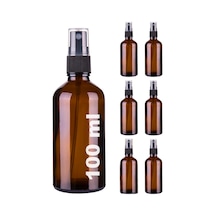 Afracam Amber 100 Ml Kapaklı Sprey Dezenfektan Cam Şişe 6 Adet Siyah