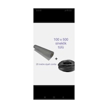 100x500 Fiberclass Sineklik Tülü Ve 20 Metre Sıkıştırma Fitili 5mm