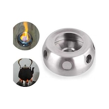 Pazly Taşınabilir Mini Katılaştırılmış Alkol Ocak - Kamp, Sırt Çantası & Piknik İçin B Model Gümüş