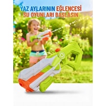 Dev Boy 62 Cm Su Tabancası - 1000 Ml Su Haznesi İle Yazın En Eğlenceli Savaşları Başlasın Yeşil