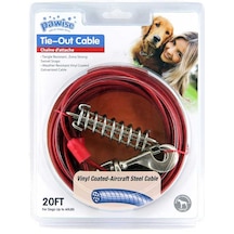 Pawise - 650 - Köpekler İçin Yaylı Bahçe Bağlama Halatı - Edntrend - 6 Mt