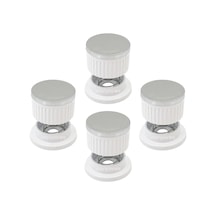 Simfer İle Uyumlu Düğme 4 Lü Takımı Set Üstü Ocak Düğmesi Beyaz Yaylı Görselle Eşleştiriniz