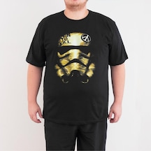 Bant Giyim - Star Wars 4Xl Büyük Beden Siyah Erkek T-Shirt Tişört Çok Renkli