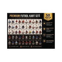 Cantex Tech Futbolcu Oyun Karti 50 Adet 25 Sılver- 25 Black Series Pocket Esnek Kırılmaz Parlak Kart + Çanta
