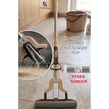 Kıl Tüy Toz Kir Mıknatısı Pva Süngerli, Kendinden Sıkmalı Kelebek Mop Sünger Mop Temizlik Seti Yedek Başlık