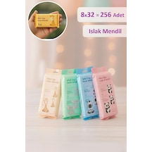 Kapris Mini Cep Islak Mendil 1419 8 Adet 32'li Set 256 Yaprak