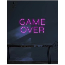 Twins Led Game Over Yazılı Neon Tabela Pembe Model:model:39033366