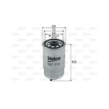 Yakıt Filtresi - Alfa Romeo 156, 166, Ducato, Doblo, Bravo, Stilo, Strada, Marea, Brava, Palio - Valeo-587713