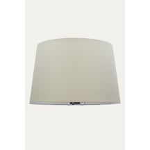 Krem Abajur Başlık Çap 35 Cm Konik Kumaş A882 Krem
