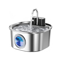 Pwl010 Otomatik Kablosuz Kedi Su Pınarı, Sensörlü , Bataryalı , Ultra Sessiz, Çelik , 3.2lt Hazne