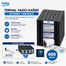X30 Tr - 300 Tr - 220 Tr - 400 Tr Yazarkasa Termal Pos Rulosu 40 Paket - 400 Adet