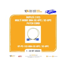Fiber Optik Duplex 1X2 Multi Mode Om4 Sc-Upc/Sc-Upc Patch Cord