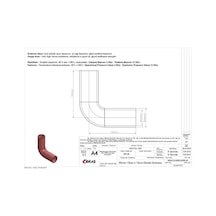 IBRAS 65793 3 KAT POLYESTERLİ SİLİKON Q 50MM 15CM x 15CM DİRSEK H
