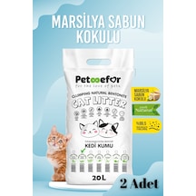 20 Lt Marsilya Sabunlu Kedi Kumu X2 Adet