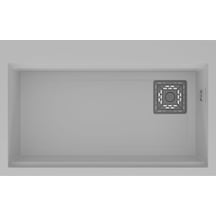 Real Stone Likya 75.5x47 CM Beyaz Granit Mutfak Eviye Beyaz