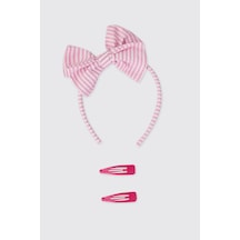 Panço Kız Çocuk Pembe Taç-toka Seti 2612gk09027