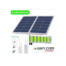 Sim Kartlı Güneş Enerjili Dış Modem Seti Lifepo4 Bataryalı