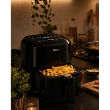1360w Yağsız Sıcak Hava Fritözü 4 Litre Dokunmatik Air Fryer Çok Renkli