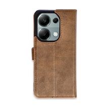 Xiaomi Redmi Note 13 Pro 4g Kılıf Trend S Plus Kapaklı Kılıf - Taba -