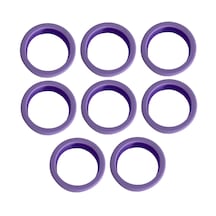 Suntek 8 Adet Bagaj Tekerlekleri Kapakları 2.09 '' Çap Mor Mor