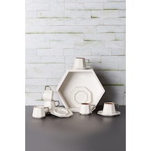 Karaca  Zeher 6 Kişilik Kahve Fincanı Takımı 90 ml