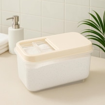 7,5 Lt Mega Banyo Düzenleyici Kayar Kapaklı Etiketli Toz Tablet Deterjan Saklama Kutusu