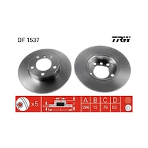 Bmw 318i E36 Fren Diski On 1991-1998 Trw Df1537 2adettir
