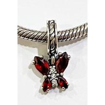 Yerli Üretim Renkli Kelebek Sallantılı Charm Gümüş 14115562
