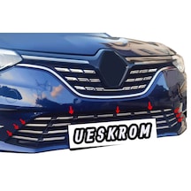 Renault Megane 4 Krom Ön Tampon Çıtası 8 Prç. 2020 Üzeri